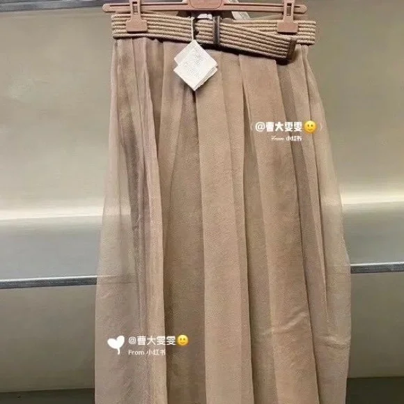 Brunello Cucinelli Belted Crispy Silk Skirt - Picture 5 of 6